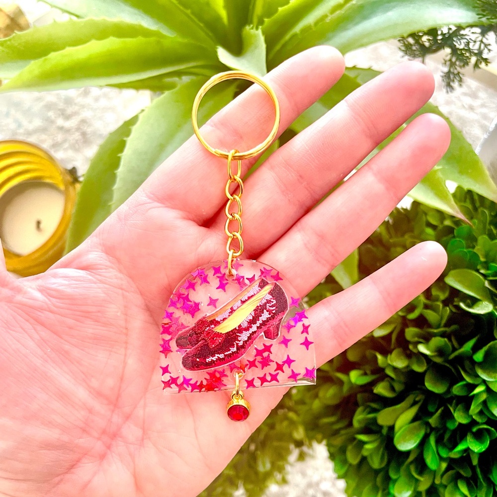 Ruby Slippers Acrylic Keychain - Picture 2 of 4